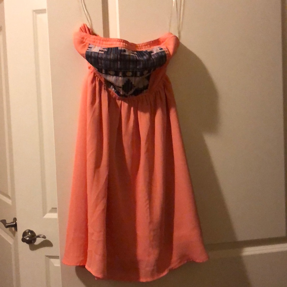 Strapless dress from the buckle